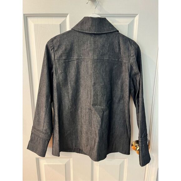 Sandro Sportswear Gray Denim Look Jacket sz S EUC - Picture 7 of 7